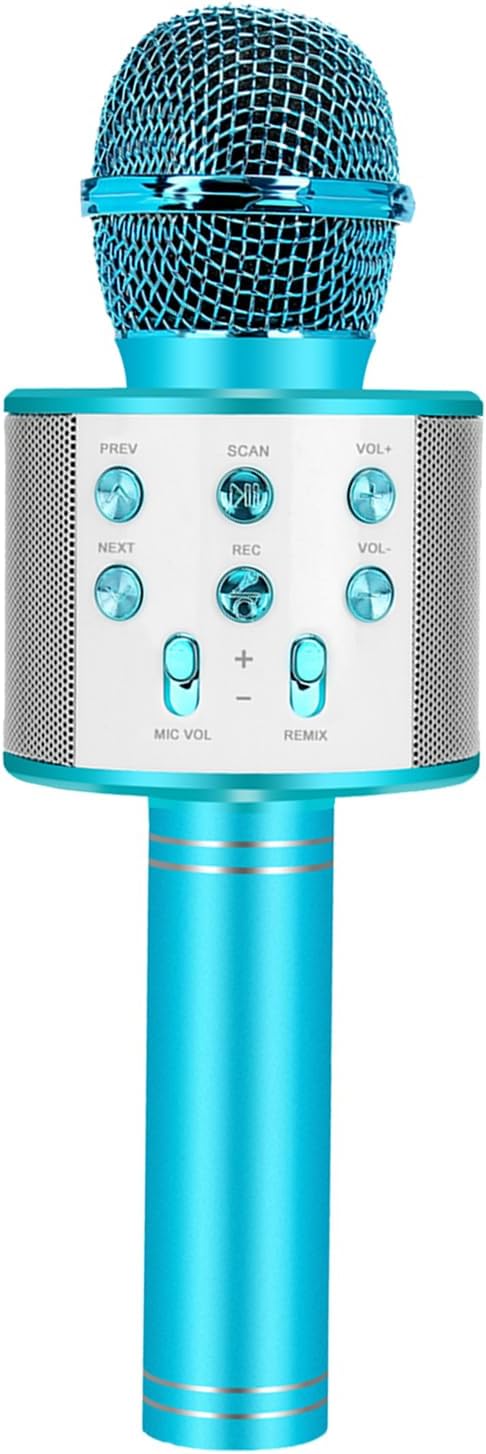Bluetooth Karaoke Microphone Wireless: Portable Handheld Mic for Kids Adults Singing - Perfect for Christmas Birthday Holiday Party-CubbioJoy