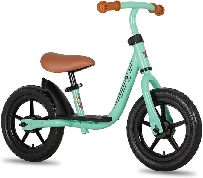JOYSTAR 10"/12" Toddler Balance Bike for Girls & Boys, Ages 18 Months to 5 Years, Kids Push Bike with Footrest & Adjustable Seat Height, First Birthday Gifts for 2-5 Boys Girls-CubbioJoy
