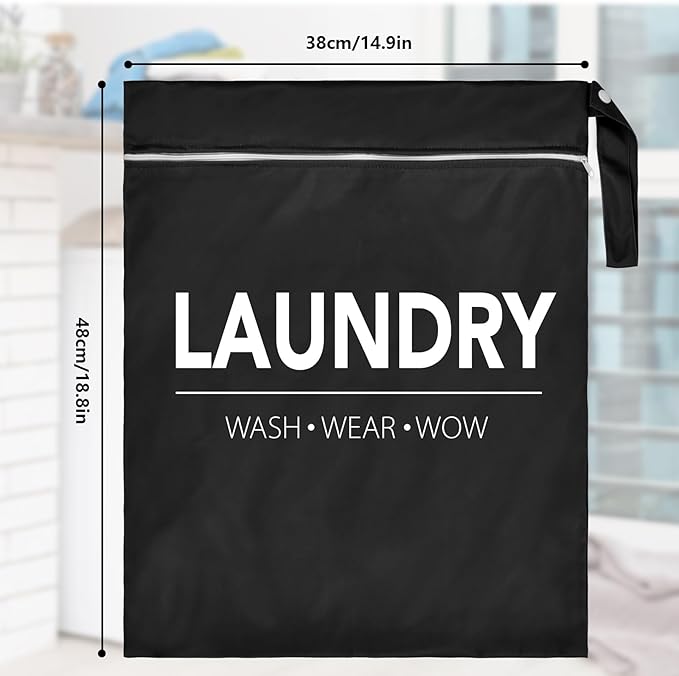 2 Pcs Large Travel Laundry Bag Waterproof Wet Dry Bag Washable Dirty Clothes Bag for Gym Clothes Laundry Wet Clothes Swimming Yoga-CubbioJoy