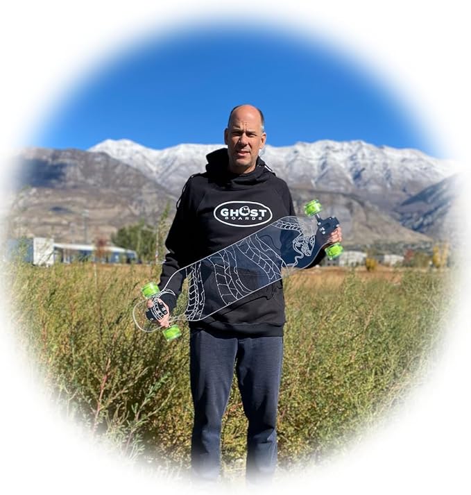 Clear Longboard Skateboard - Transparent Acrylic Long Boards with Light-Up LED Wheels for Smooth Rides - Ride The Streets in Style with Longboard Built for Beginners & Pros Alike-CubbioJoy