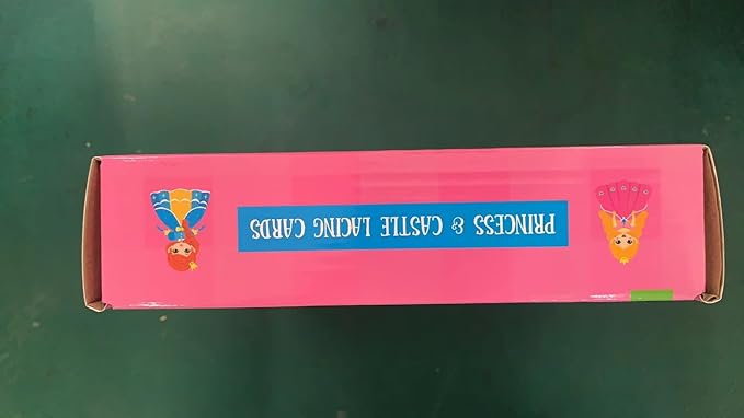 9 Pieces Kids Lacing Cards, Double Sided Sewing Cards in 9 Princess Theme Cards with 9 Colorful Laces, Imagination Development Lacing Toys Games for Children Educational and Learning Activity-CubbioJoy