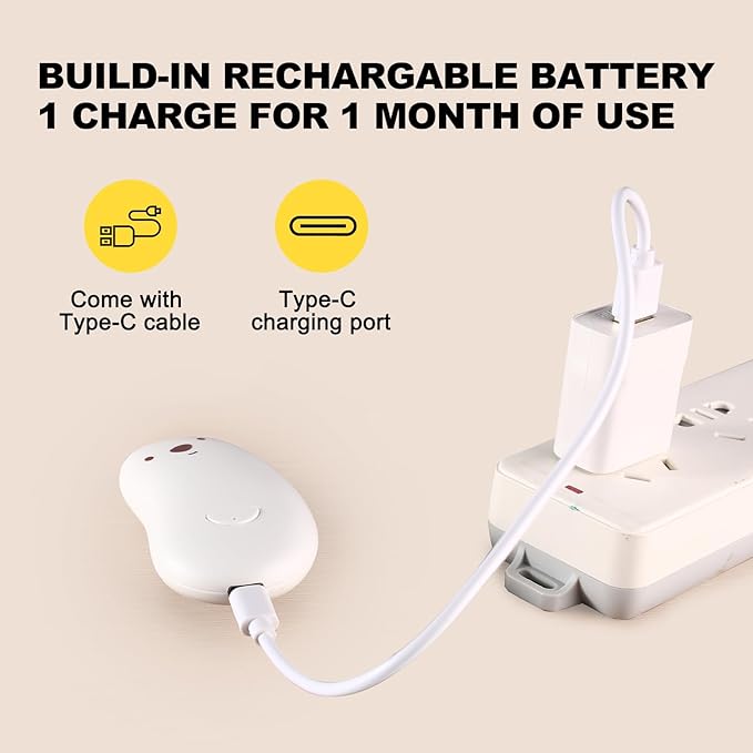 Baby Nail File Electric, Gentle Rechargeable Nail Trimmer, Baby Nail Clippers Grooming Kit Manicure Set for Infant Toddler or Adults, 6 Grinding Head Replacement Pads White-CubbioJoy