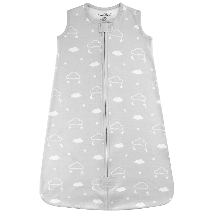 Baby Sleep Sack 1.0 TOG, Organic Cotton Baby Wearable Blanket with Two-Way Zipper, Swaddle Transition Baby Sleeping Bag, All-Season Sleep Sack for Newborn Infant Toddler Boy Girl, 0-6 Months, 1-Pack-CubbioJoy