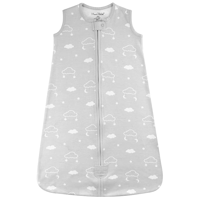 Baby Sleep Sack 1.0 TOG, Organic Cotton Baby Wearable Blanket with Two-Way Zipper, Swaddle Transition Baby Sleeping Bag, All-Season Sleep Sack for Newborn Infant Toddler Boy Girl, 6-12 Months, 1-Pack-CubbioJoy