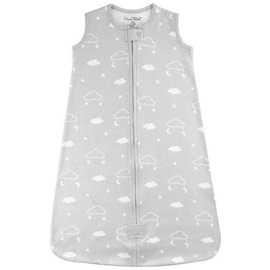 Baby Sleep Sack 1.0 TOG, Organic Cotton Baby Wearable Blanket with Two-Way Zipper, Swaddle Transition Baby Sleeping Bag, All-Season Sleep Sack for Newborn Infant Toddler Boy Girl, 12-18 Months, 1-Pack-CubbioJoy