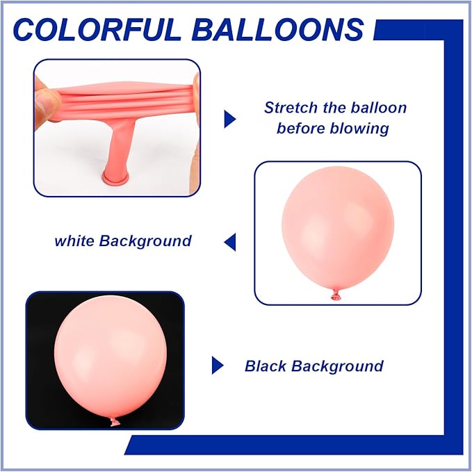 140pcs Pastel Pink Round Balloons Different Sizes 18 12 10 5 Inch Latex Balloons for Arch Decoration Party Balloon Kit for Graduation Birthday Party Wedding Balloon Baby Shower Decoration-CubbioJoy