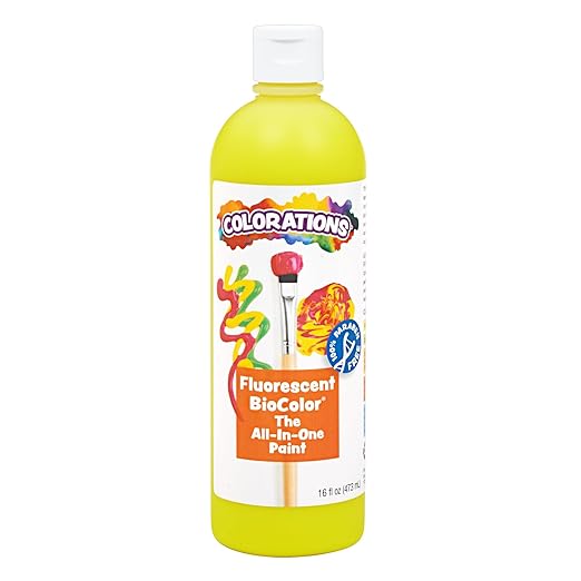 BioColor FBIOYE Fluorescent Yellow Paint - 16 oz.-CubbioJoy
