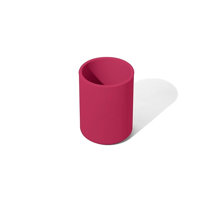 Avanchy Silicone Training Cup – 12 oz Open Cup for Toddlers and Infants – Ideal for Baby Led Weaning and Transitioning from Bottles, Black-CubbioJoy