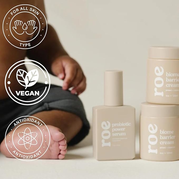 Baby Cream & Baby Serum Power Pair Biome Barrier | For All Skin & Ages | Hydrating Body, Face, Dry Irritated Skin Toddlers, Newborns Skincare (Power Pair)-CubbioJoy