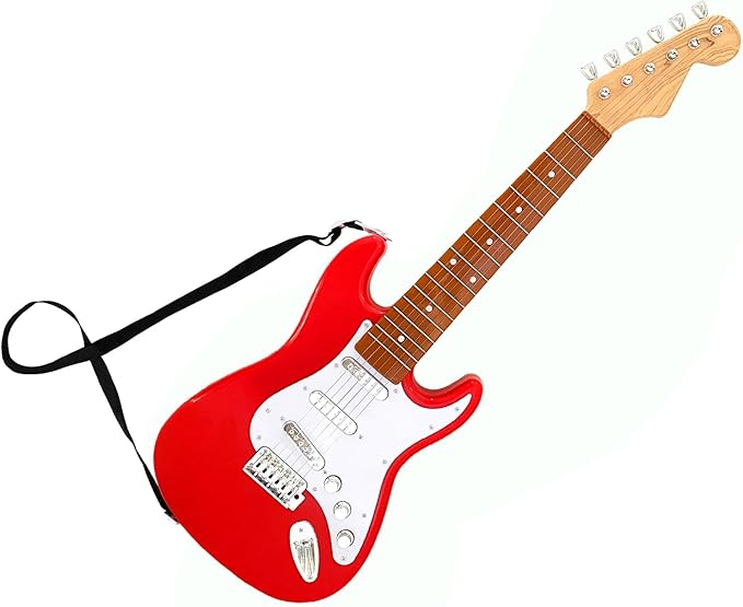 26 Inch Guitar Toy for Kids,Portable Guitar Toy Musical Instrument Toy, Educational Learning Musical Instrument Toy for Ages 3-12 Children Birthday Present for Beginner Children Boys Girls-CubbioJoy