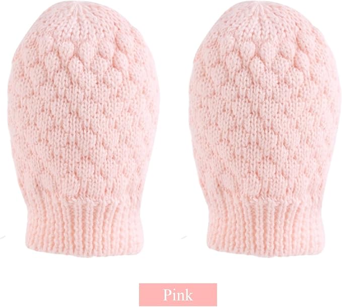 Baby Knit Mittens Toddler Boys Girls Gloves Winter Infant Newborn No Scratch Mitten 0-3 Years-CubbioJoy