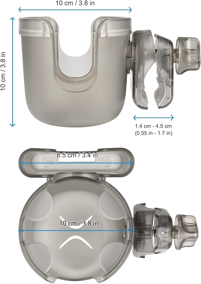 Accmor Stroller Cup Holder with Phone Holder, Bike Cup Holder, Universal Cup Holder for Uppababy Nuna Doona Strollers, 2-in-1 Cup Phone Holder for Stroller, Bike, Wheelchair, Walker, Scooter-CubbioJoy