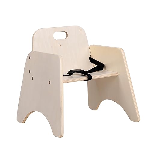 Children’s Factory Toddler Chair with Strap, Baby Activity Seat, Toddler Feeding Chair, 9" H Seat-CubbioJoy