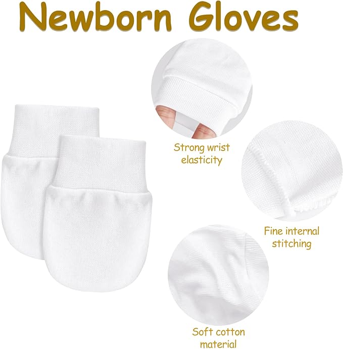 Baby Mittens No Scratch Mittens Infant Soft Gloves Mittens for 0-6 Months Boys Girls-CubbioJoy