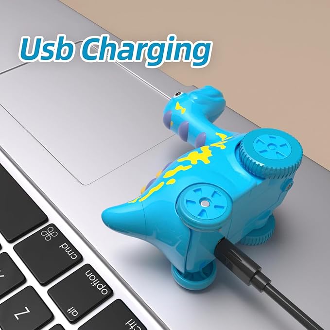 Interactive Musical Walking Following Dinosaur Toy, Rechargeable Sensory Music Development Toy, Fun Moving Toy for Kids Age 3,4,5 and Up-CubbioJoy