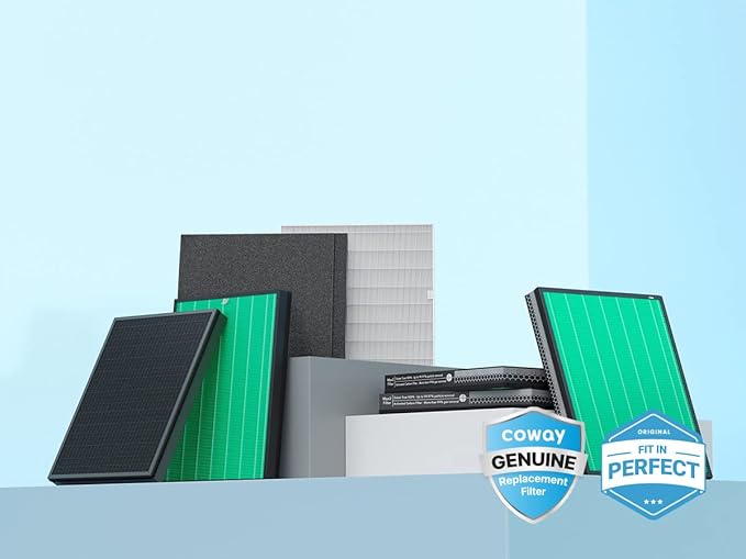 Coway Airmega 250/250S Air Purifier Replacement Filter Set, Max 2 Green True HEPA and Active Carbon Filter, AP-1720-FP-CubbioJoy