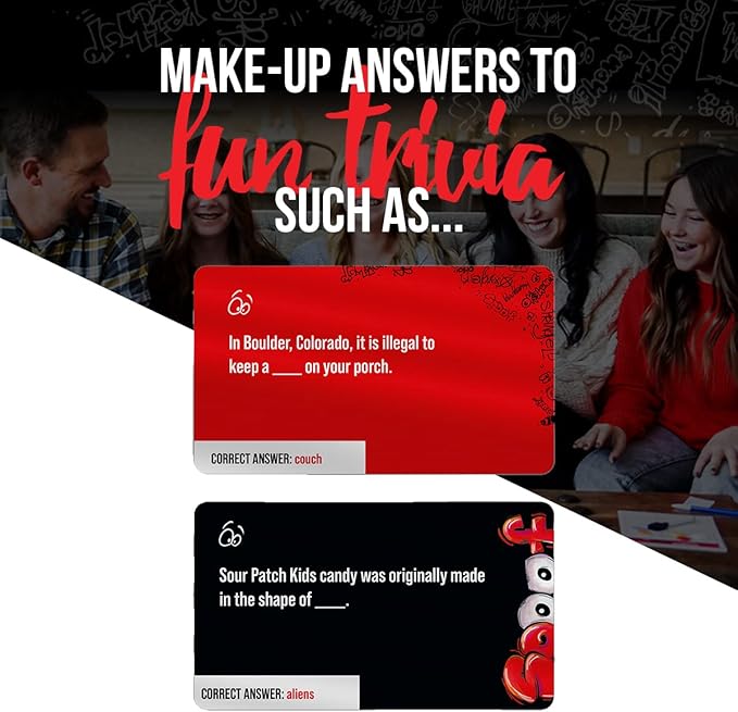 Inspiration Play Spoof Family Party Bluffing Board Game - Funny and Great for Groups Ages 8 and Up - 3-8 Players-CubbioJoy