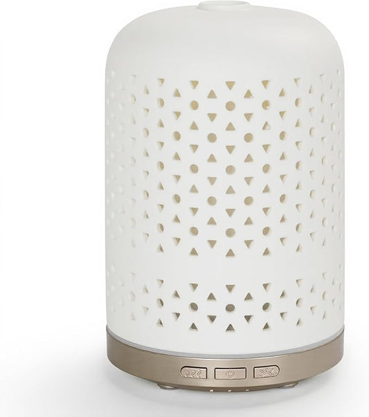 Aromatherapy Diffuser – Ultrasonic Essential Oil Diffuser, Health Night Light, Timer & Auto Shut-Off, BPA-Free, 120ml Diffusers for Home, Office, or Spa-CubbioJoy