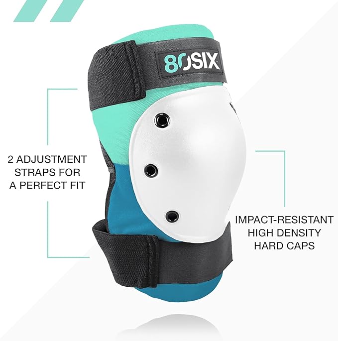 80Six Kids Multi-Sport Pad Set with Wristguards, Elbow Pads, and Knee Pads, Designed by Industry Leading Brand Triple 8-CubbioJoy