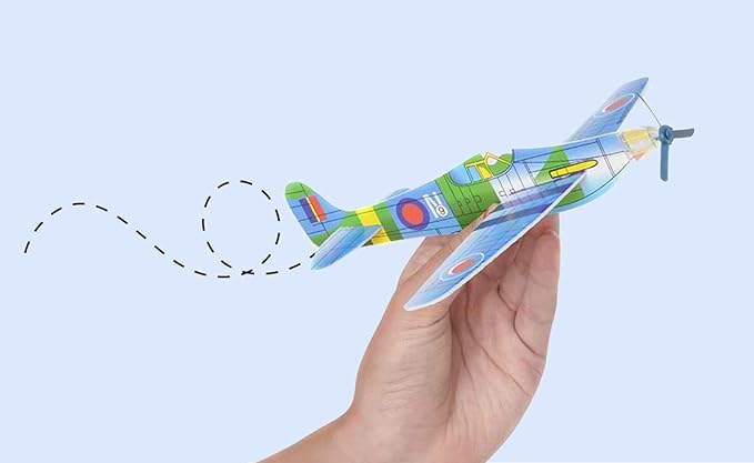 Big Mo's Toys 24 Pack 8 Inch Glider Planes - Birthday Party Favor Plane, Great Prize, Handout Glider, Flying Models, Two Dozen-CubbioJoy