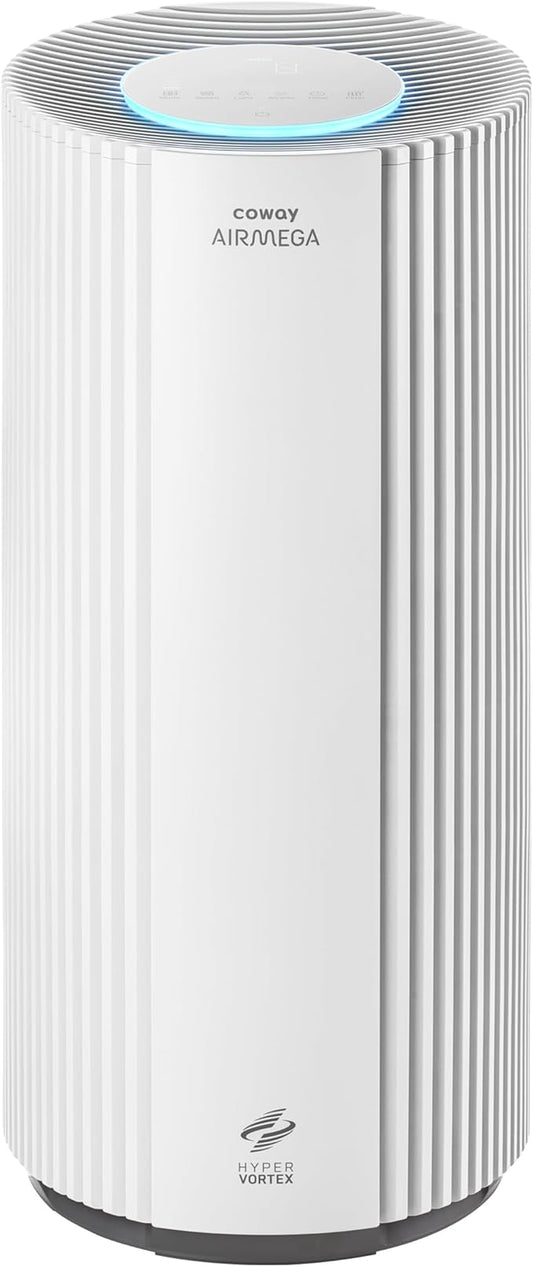 COWAY Air Purifiers for Large Room Whole Home Up to 3,285ft², True HEPA Filter for Smoke, Allergen, Pet Dander, Odor, PM(1, 2.5, 10), AQI, Turbo Eco Mode, Energy Star, 3yr Warranty, Airmega 450 White-CubbioJoy