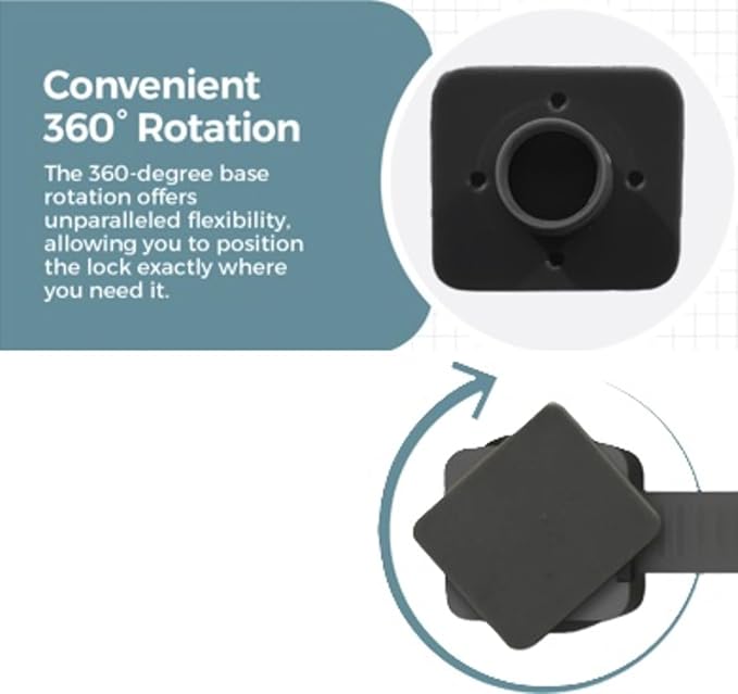 Cabinet Locks Baby Proofing (6-Pack Black) - Child Proof Cabinet Locks, No Drilling, Easy Installation, Adjustable & Reusable, Drawer Locks Baby Proofing-CubbioJoy