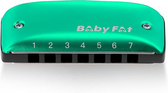 BabyFat 7 Hole Blues Mini Harmonica Set,Diatonic Harmonica with free lanyards,Easy-playing Musical Instrument(Key of F)-CubbioJoy