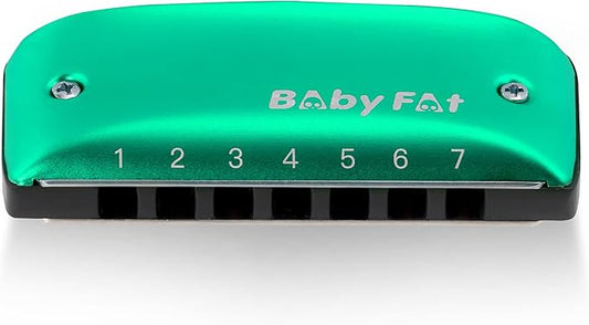 BabyFat 7 Hole Blues Mini Harmonica Set,Diatonic Harmonica with free lanyards,Easy-playing Musical Instrument(Key of F)-CubbioJoy