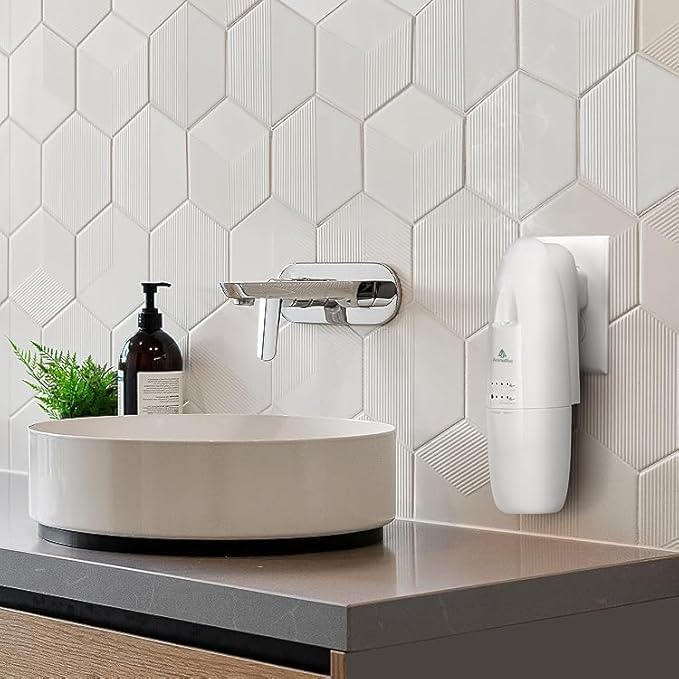 AromaPlan Authentic Plug in Waterless Diffuser - Up to 500 Sq. FT Coverage - Nanotechnology Plug in Oil Diffuser for Essential Oils -for Home and Office - Wall Silent & Waterless Oil Diffuser (White)-CubbioJoy