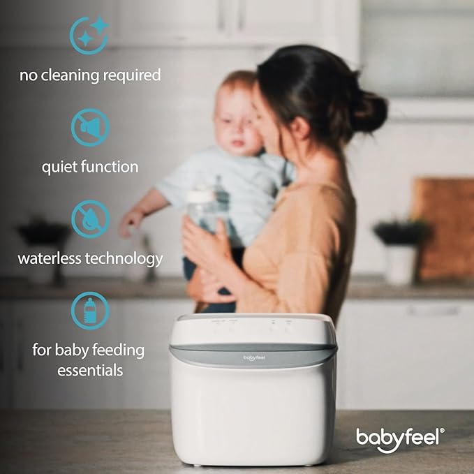 Babyfeel UV Light Sanitizer | UV Box Sanitizer | Conveniently Sanitizes in Minutes | Large Capacity | No Cleaning Required | Touch Control-CubbioJoy