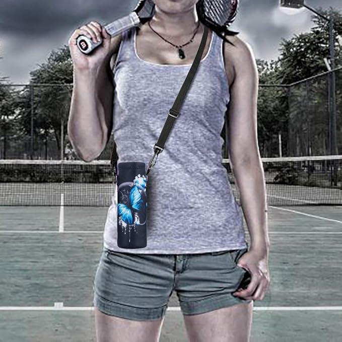 AUPET Water Bottle Bag Carrier,24oz/32oz Insulated Neoprene bottle Sling Holder Case Pouch Cover for 1000ML/750ML Bottles with Shoulder Strap for walking-CubbioJoy