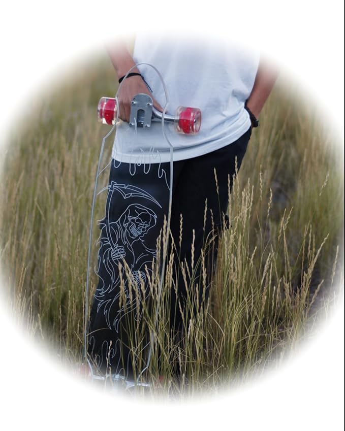 Clear Longboard Skateboard - Transparent Acrylic Long Boards with Light-Up LED Wheels for Smooth Rides - Ride The Streets in Style with Longboard Built for Beginners & Pros Alike-CubbioJoy