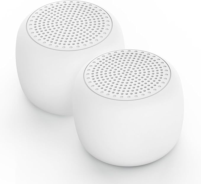 Babelio White Noise Sound Machine for Adults Kids Baby, Mini, 15 Non-looping Sounds, Timer, Memory Function, Easy to Pocket and Travel White 2 Pack-CubbioJoy