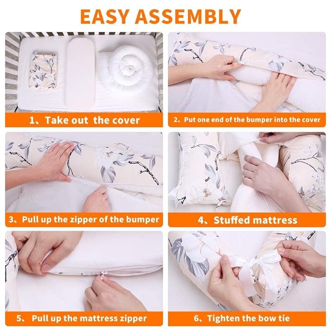 Baby Lounger | Organic Cotton Infant Lounger | Reversible, Adjustable & Portable Floor Lounger | Soft, Breathable, Washable Cover-CubbioJoy