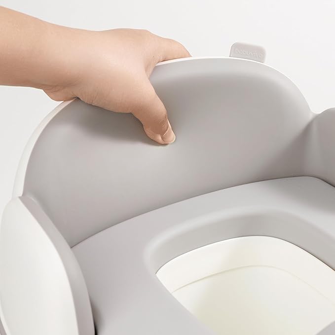 Bebamour Potty Training Toilet 3 in 1 Multi-Functional Potty Seat Detachable Baby Potty Step Stool Anti-Slip Stable Potty Training Toilet with 100 Pack Trash Bags for Baby Toddler Kids(Coffee)-CubbioJoy