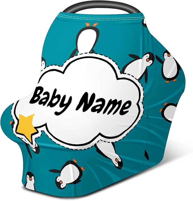 Baby Car Seat Stroller Cover Nursing Cover New Mom Breastfeeding Scarf Soft Stretchy Infant Carrier Cover Car Canopy Coverage-CubbioJoy
