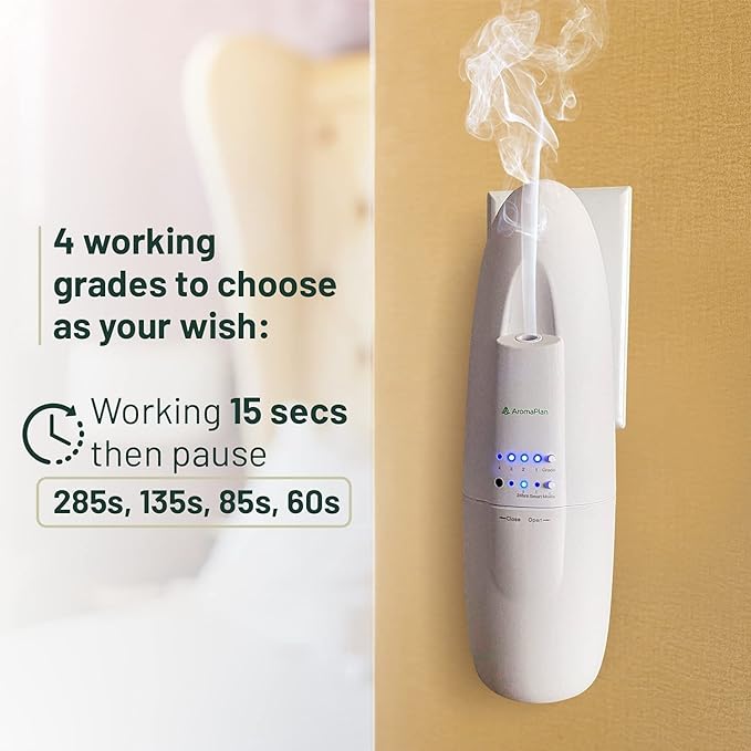 AromaPlan Authentic Plug in Waterless Diffuser (2 Pack)- Fragrance Diffuser, Waterless Diffusers for Essential Oils, Wall Diffusers Plug in-Up to 500 Sq. FT Coverage - Nanotechnology Plug in (White)-CubbioJoy