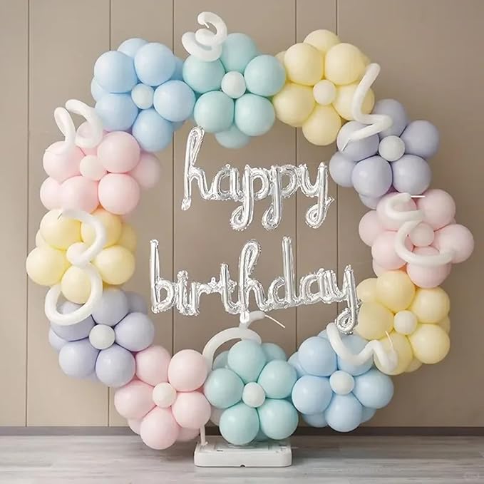 140pcs Makani Blue Round Balloons Different Sizes 18 12 10 5 Inch Latex Balloons for Arch Decoration Party Balloon Kit for Graduation Birthday Party Wedding Balloon Baby Shower Decoration-CubbioJoy