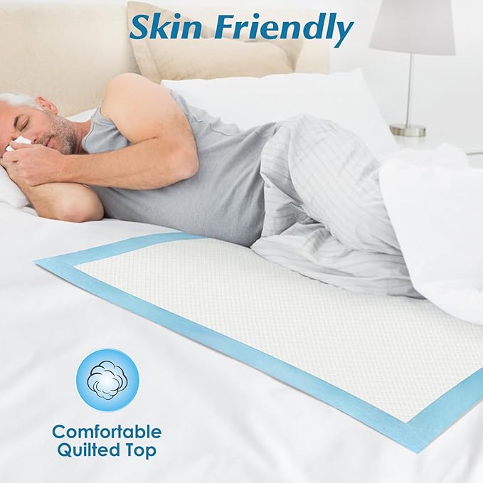 50 Count 36" x 36" Super Absorbency Disposable Underpads - Leakproof Quick Drying Pads for Baby, Puppy & Adults, Bed Pads, Incontinence & Dog Pee-CubbioJoy