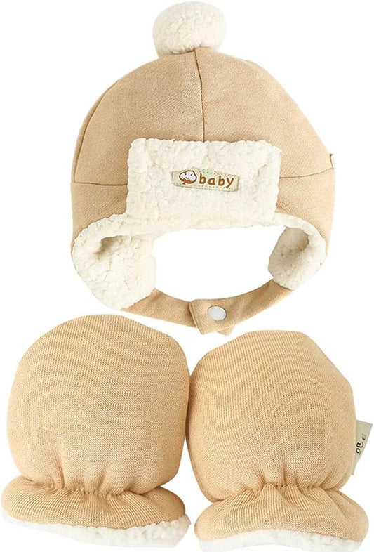 Baby Mittens Sherpa Lined Fleece 0-24 Months Winter-CubbioJoy