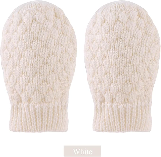 Baby Knit Mittens Toddler Boys Girls Gloves Winter Infant Newborn No Scratch Mitten 0-3 Years-CubbioJoy