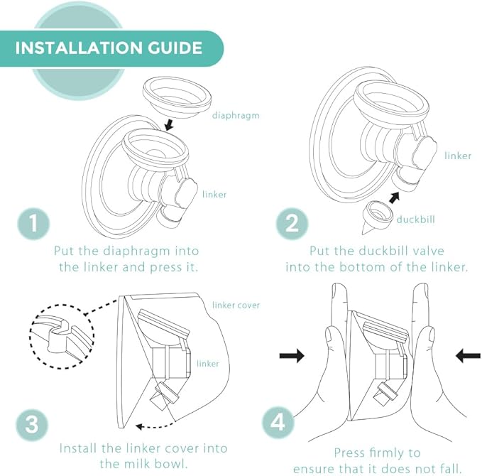 BabyBuddha Hands Free Milk Collection Cups for Breast Pump, 8 Fl Oz Each, Wearable Breastmilk Containers, Compatible with BabyBuddha Pump, Spill Resistant Design, Small Flange 22 to 24mm, 2 Pack-CubbioJoy