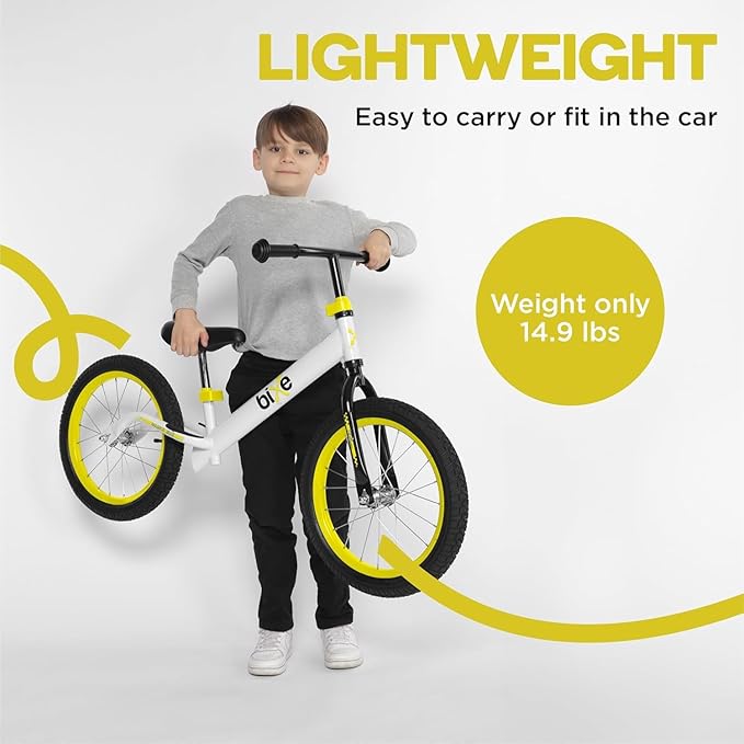 Balance Bike: for Big Kids Aged 4, 5, 6, 7, 8 and 9 Years Old - No Pedal Sport Training Bicycle | 16inch Wheel-CubbioJoy