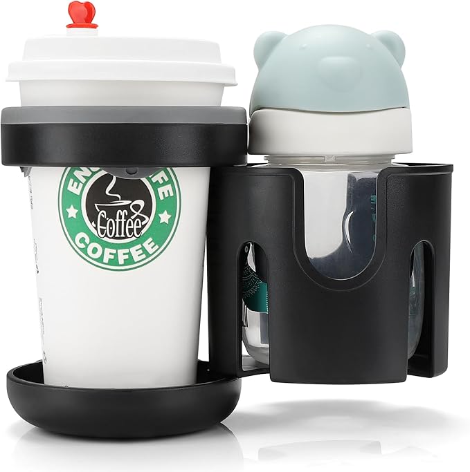 Accmor Universal Cup Holder, Stroller Cup Holder, 360° Rotatable Large Caliber Designed Bottle Holder for Stroller, Bike, Wheelchair, Walker, Scooter-CubbioJoy