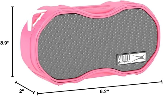 Altec Lansing Baby Boom XL - Waterproof Bluetooth Speaker, Wireless & Portable Speaker for Travel & Outdoor Use, Deep Bass & Loud Sound, 1 Pack, Red-CubbioJoy