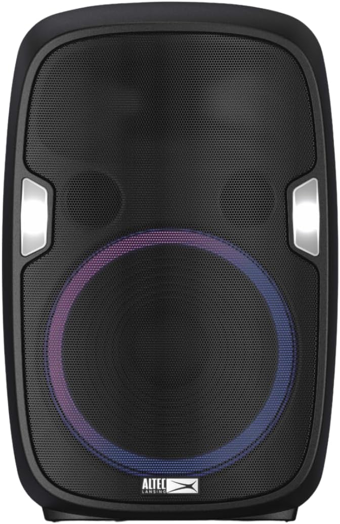 Altec Lansing SoundRover 75 Wireless Speaker 75W Bluetooth Speaker with a Long Lasting 10 Hour Battery, 50 Foot Range, Multi LED Party Modes, True Wireless Pairing, Bonus Microphone-CubbioJoy