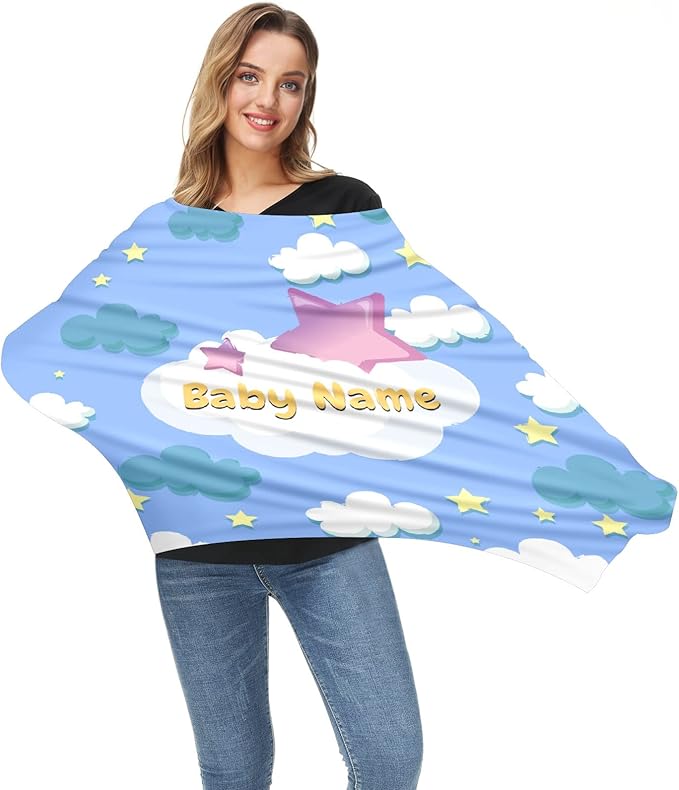 Baby Car Seat Stroller Cover Nursing Cover New Mom Breastfeeding Scarf Soft Stretchy Infant Carrier Cover Car Canopy Coverage-CubbioJoy