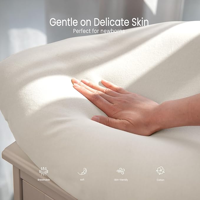 Baby Lounger Cover: Skin-Friendly & Breathable Slipcover for Lounging & Playtime - Snug Fit & Zipper-Free for Safty Daily Homeuse - Must Have for New Parents-CubbioJoy