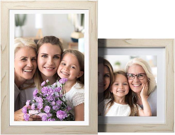 Dragon Touch Digital Picture Frame WiFi 10 inch IPS Touch Screen Digital Photo Frame Display, 32GB Storage, Auto-Rotate, Share Photos via App, Email, Cloud, Classic 10 White, XKS0001-WT-US2-CubbioJoy
