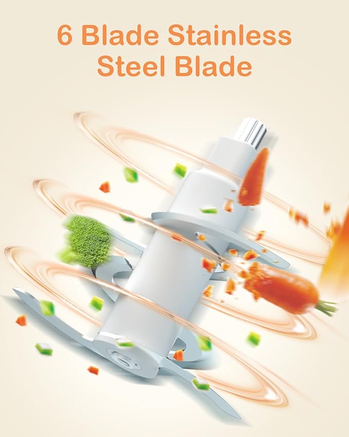 Baby Food Maker, HEYVALUE 13-in-1 Food Processor Set, Fruit, Vegatable, Meat, Baby Puree Blender with Baby Containers, Food Freezer Tray, Silicone Spoons, Spatula (Gray)-CubbioJoy